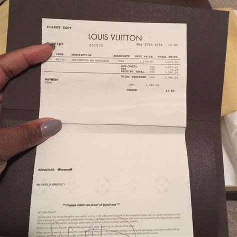 louis vuitton fake download receipt|Louis Vuitton wallet receipt.